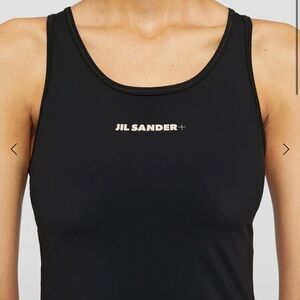 Jil Sander Black Sports Bra
